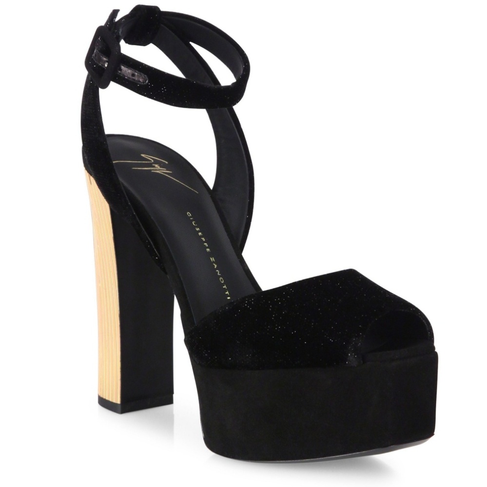 Black Giuseppe Heels